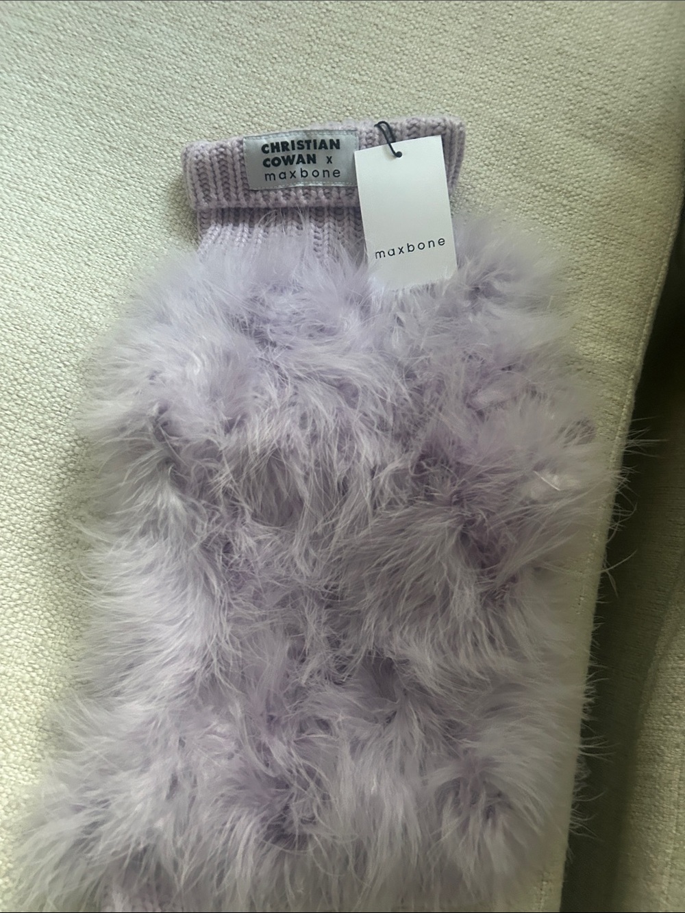 Christian CMaxbone M Fuzzy lavender jumper for a cat or dog.  NWT. orig $95